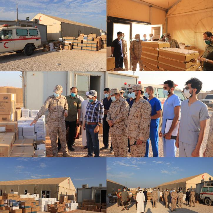 في ظل الدعم السعودي لليمن..المستشفى الميدانى لقوات التحالف بالمهرة يقدم مجموعة من المستلزمات الطبية لمستشفى الغيضة المركزي (صور).